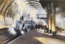 Arrival at York - Pacific A4 Silver Link